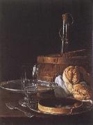 Melendez, Luis Eugenio Still-Life with a Box of Sweets and Bread Twists oil painting picture wholesale
